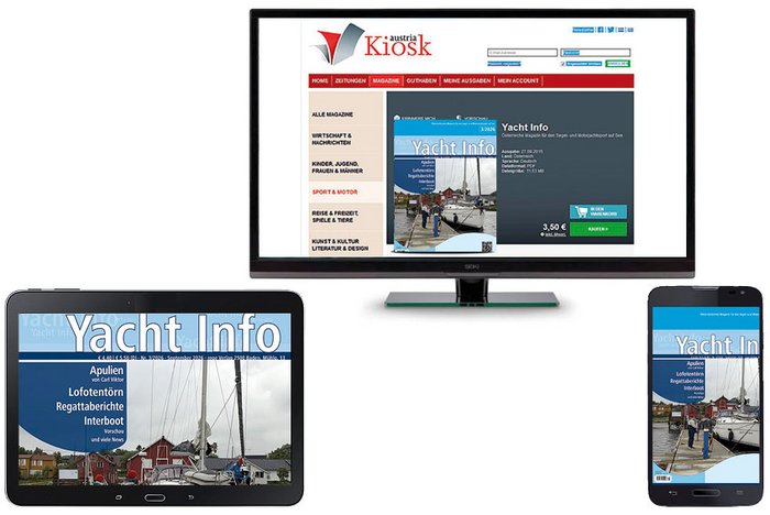 e-Paper Yacht Info im Austria Kiosk der APA