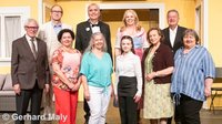 Vorne: Franz Zimmermann, Ingrid Spörker, Martina Gutmann, Johanna Bruickner, Maria Koisser, Anita Hauer; Hinten: Franz Schiefer, Franz Grünwald, Gabriele Matthes, Walter Tlapak; Foto: Gerhard Maly
